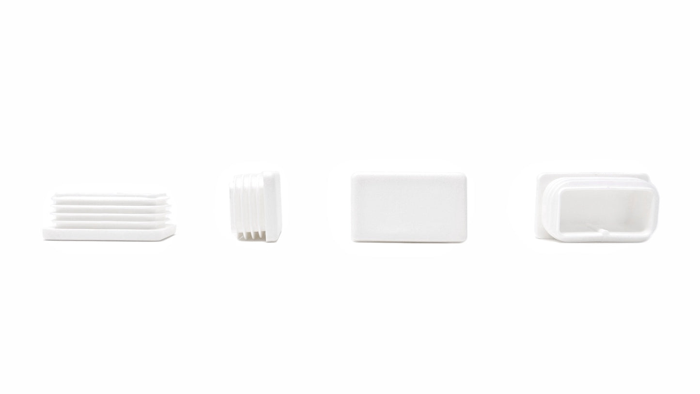 Rectangular Tube Inserts 50mm x 30mm White | Made in Germany | Keay Vital Parts - Keay Vital Parts