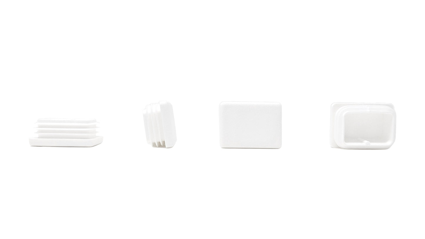 Rectangular Tube Inserts 40mm x 30mm White | Made in Germany | Keay Vital Parts - Keay Vital Parts