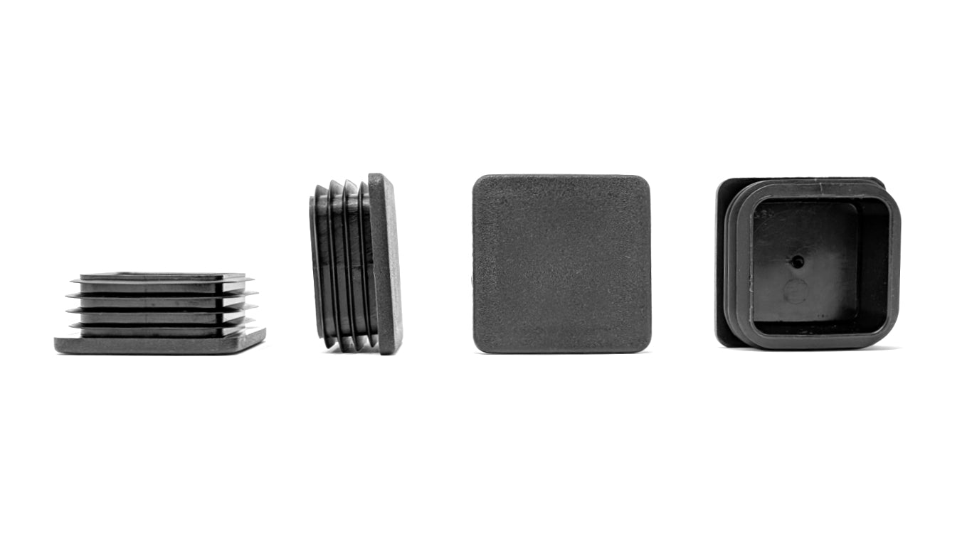 Square Tube Inserts 60mm x 60mm Black | Made in Germany | Keay Vital Parts - Keay Vital Parts