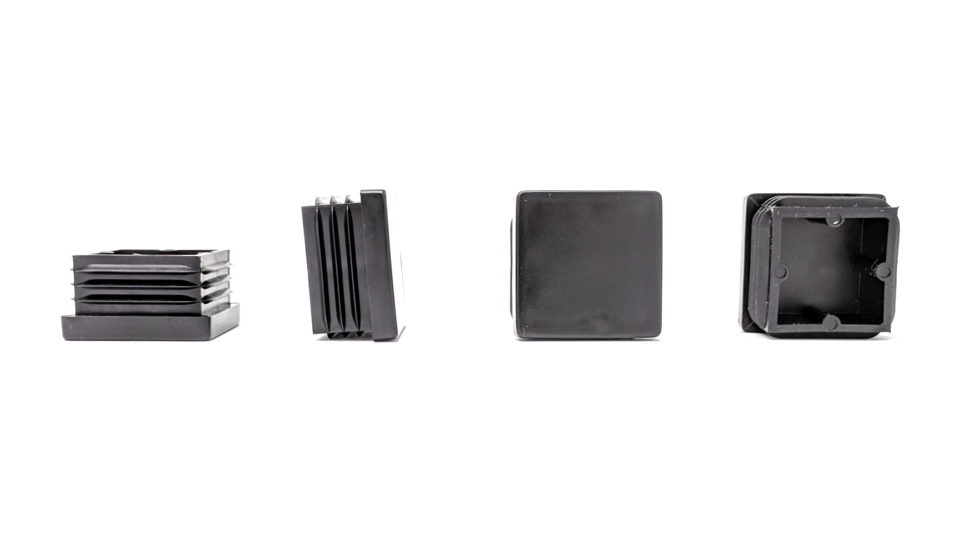 Square Tube Inserts 30mm x 30mm Black | Made in Germany | Keay Vital Parts - Keay Vital Parts