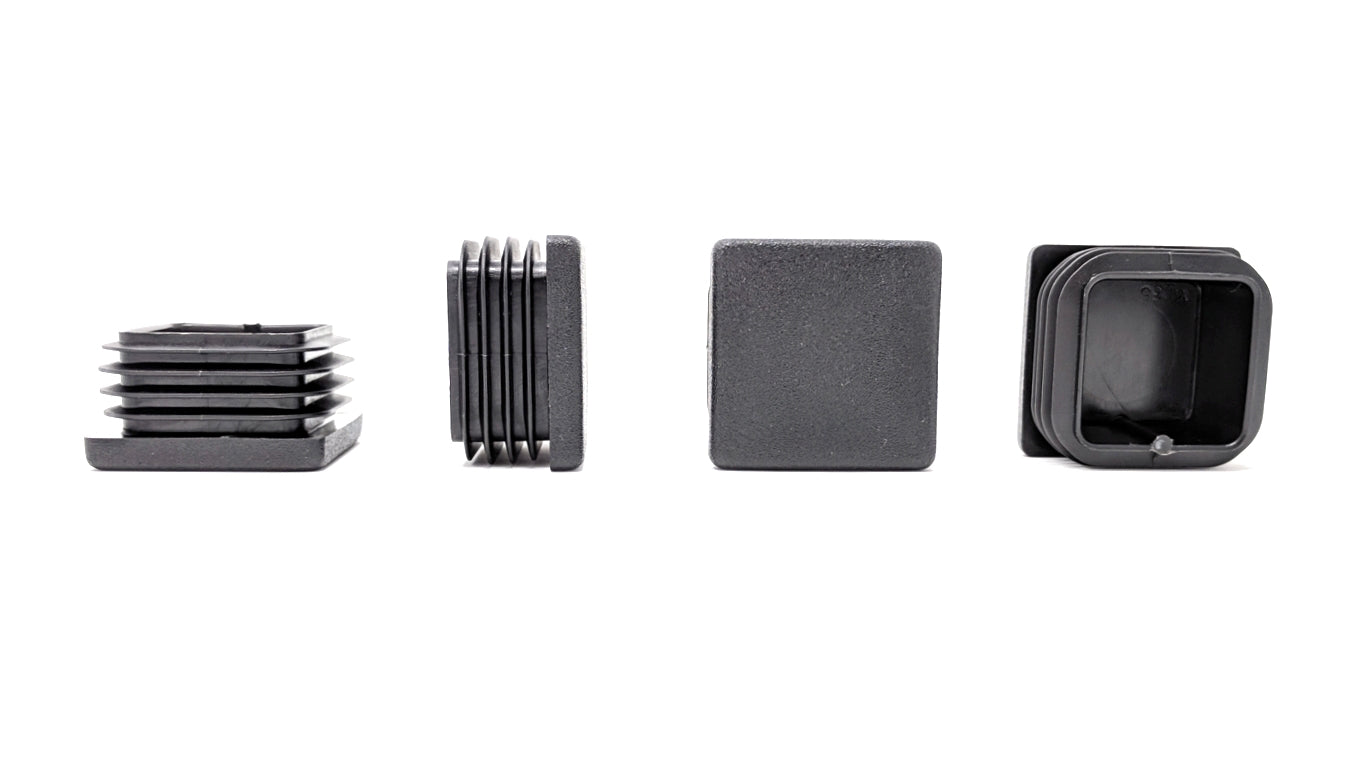 Square Tube Inserts 35mm x 35mm Black | Made in Germany | Keay Vital Parts - Keay Vital Parts