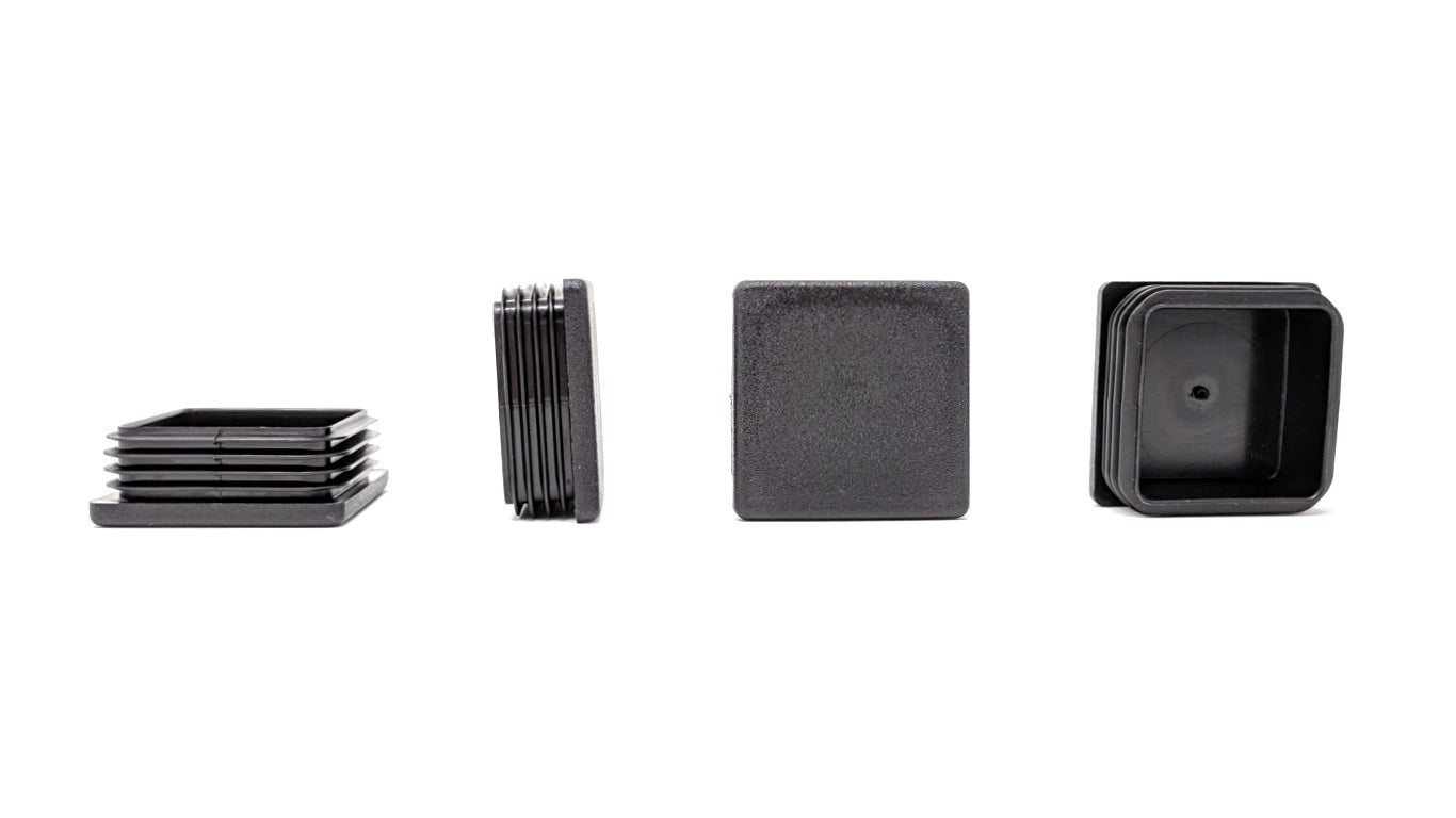 Square Tube Inserts 50mm x 50mm Black | Made in Germany | Keay Vital Parts - Keay Vital Parts