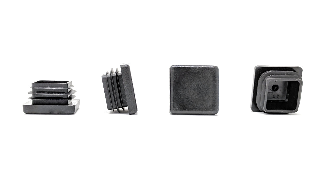 Square Tube Inserts 28mm x 28mm Black | Made in Germany | Keay Vital Parts - Keay Vital Parts
