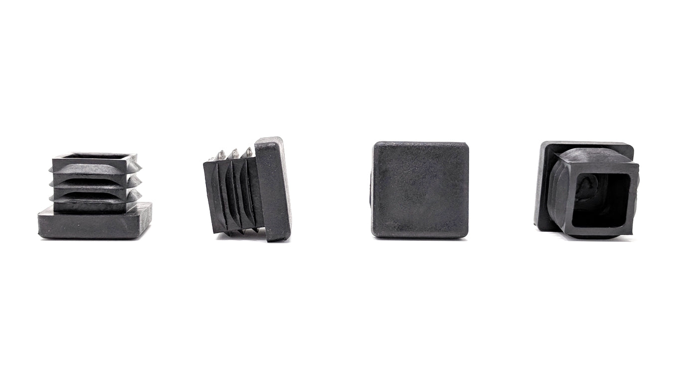 Square Tube Inserts 20mm x 20mm Black | Made in Germany | Keay Vital Parts - Keay Vital Parts