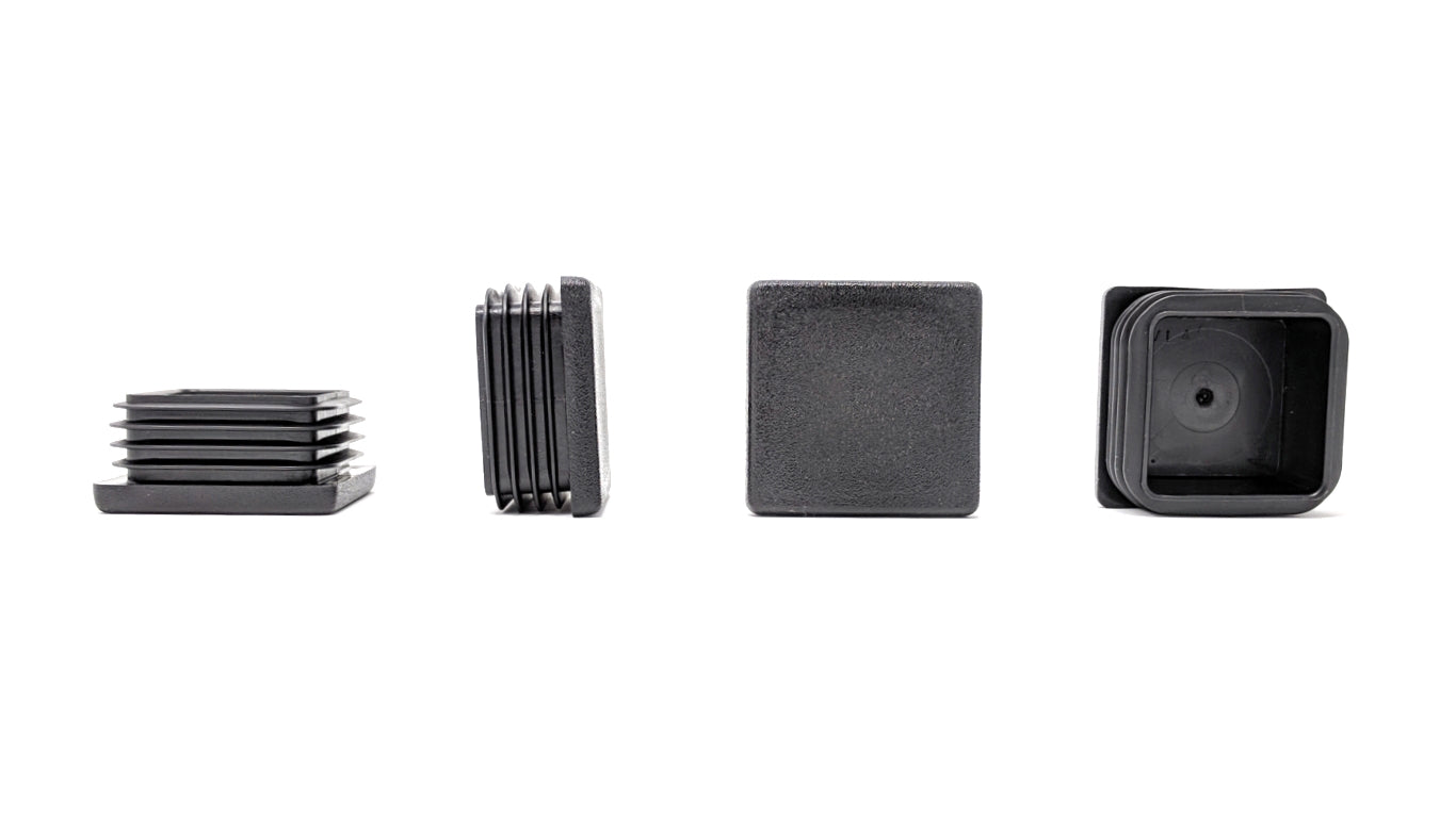 Square Tube Inserts 40mm x 40mm Black | Made in Germany | Keay Vital Parts - Keay Vital Parts