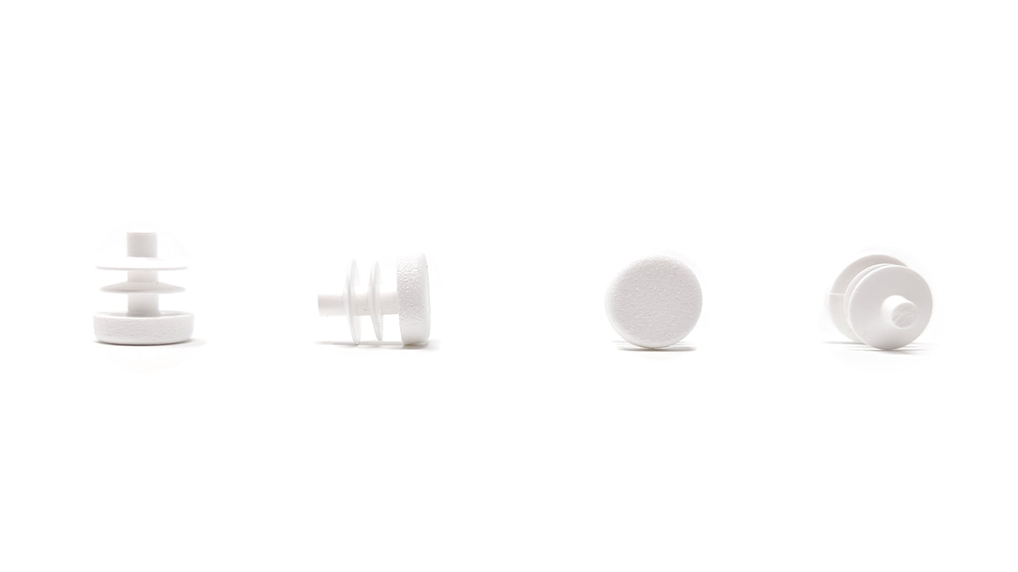 Round Tube Inserts 12mm White | Made in Germany | Keay Vital Parts - Keay Vital Parts