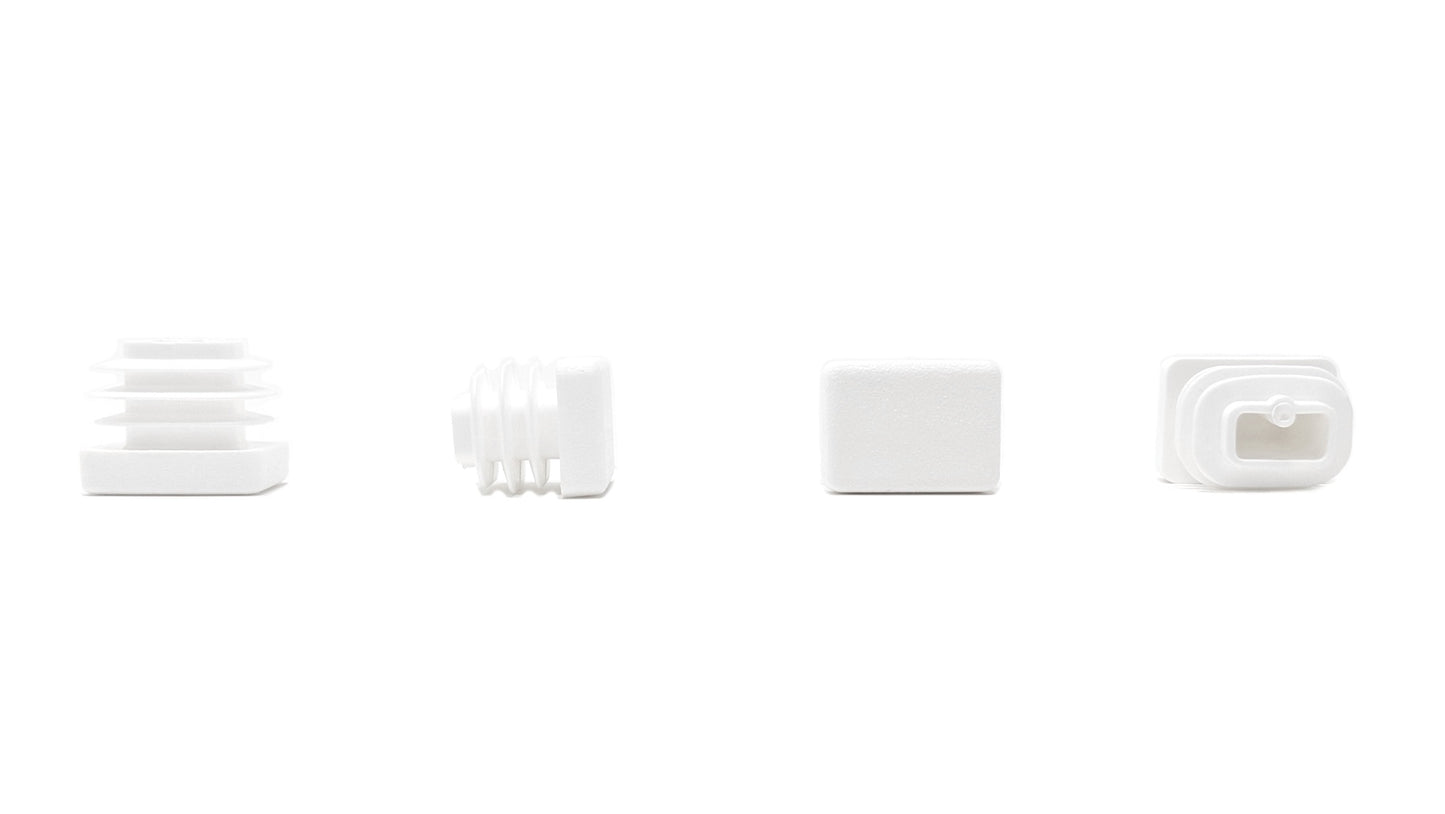 Rectangular Tube Inserts 20mm x 15mm White | Made in Germany | Keay Vital Parts - Keay Vital Parts