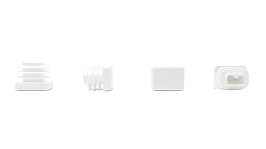 Rectangular Tube Inserts 20mm x 15mm White | Made in Germany | Keay Vital Parts - Keay Vital Parts