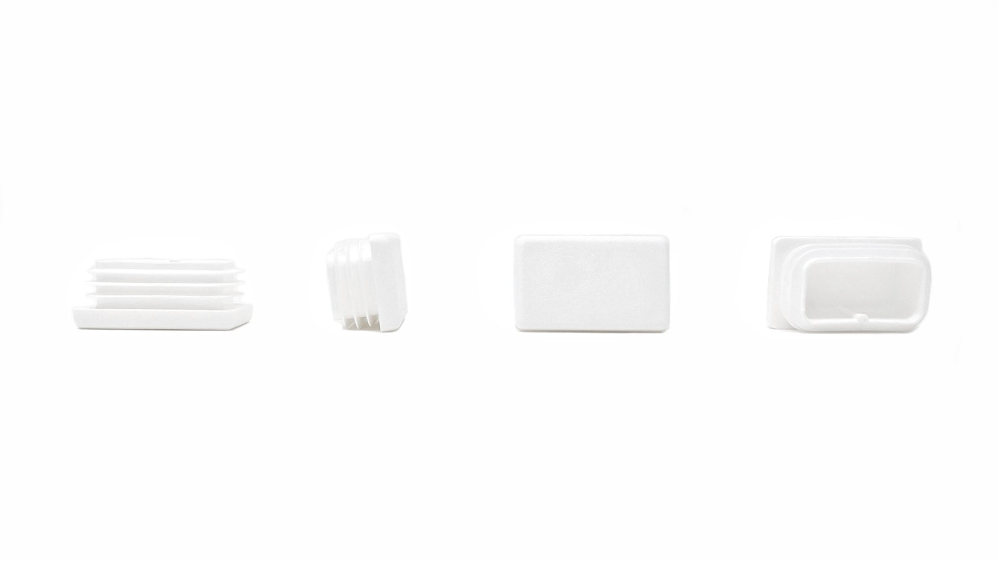 Rectangular Tube Inserts 40mm x 25mm White | Made in Germany | Keay Vital Parts - Keay Vital Parts
