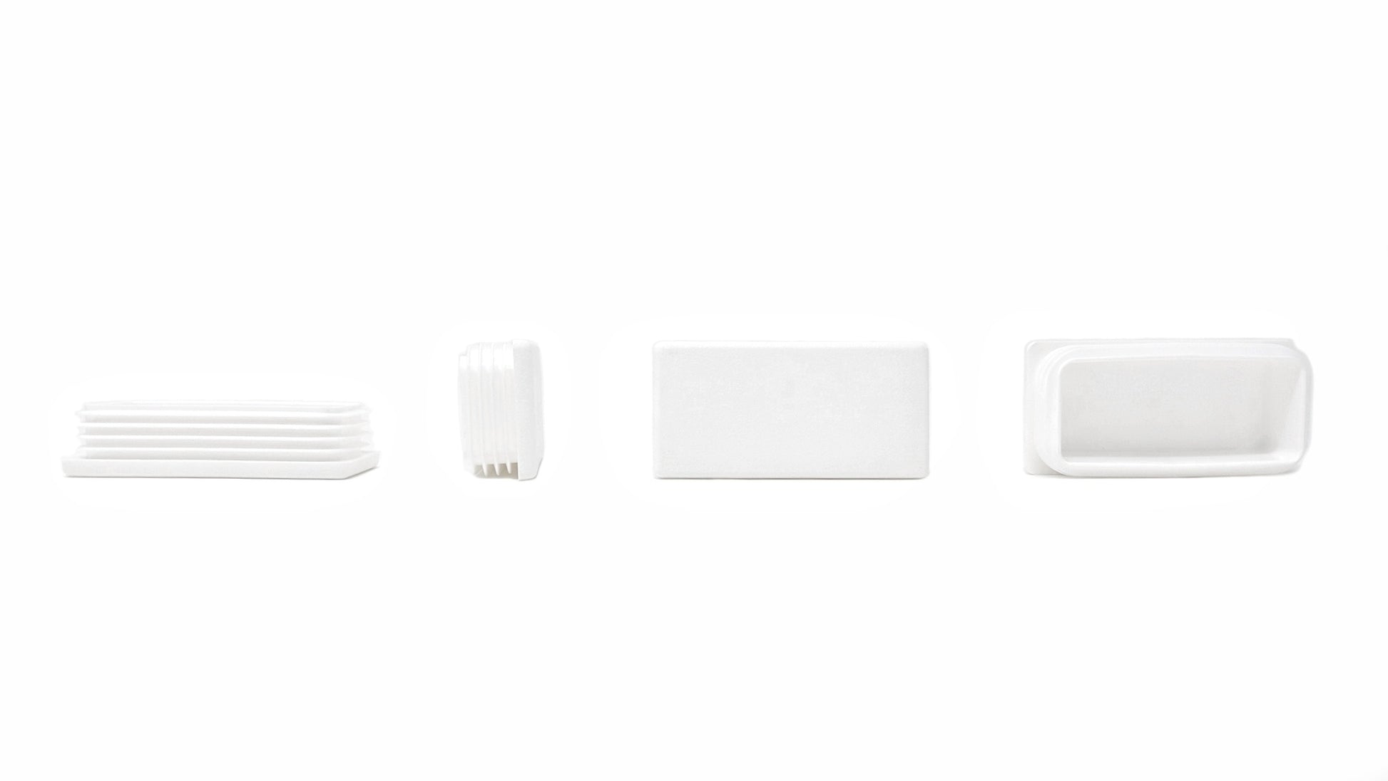 Rectangular Tube Inserts 80mm x 40mm White | Made in Germany | Keay Vital Parts - Keay Vital Parts