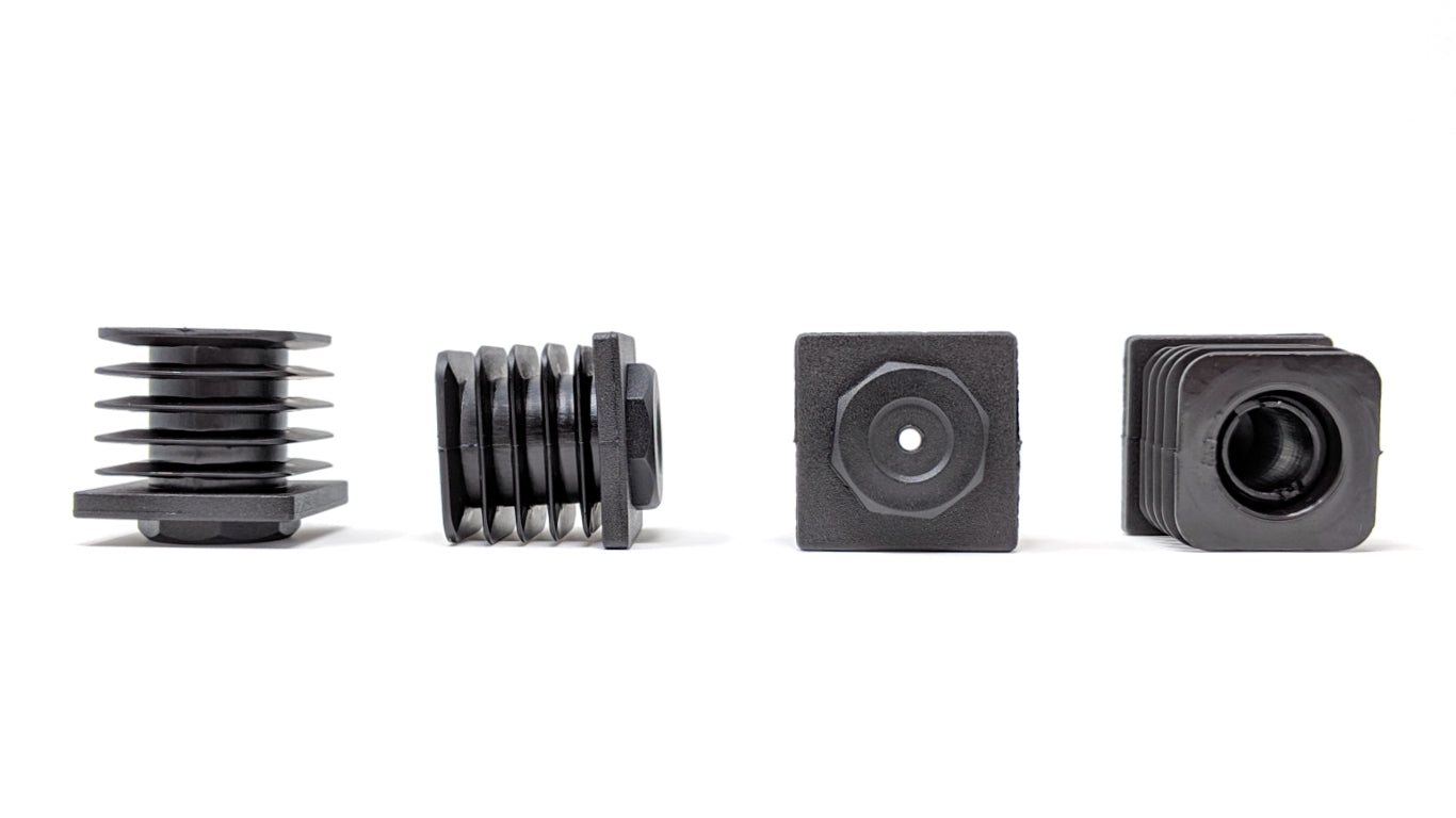 Square Tube Inserts 40mm x 40mm Height Adjustable | Made in Germany | Keay Vital Parts - Keay Vital Parts