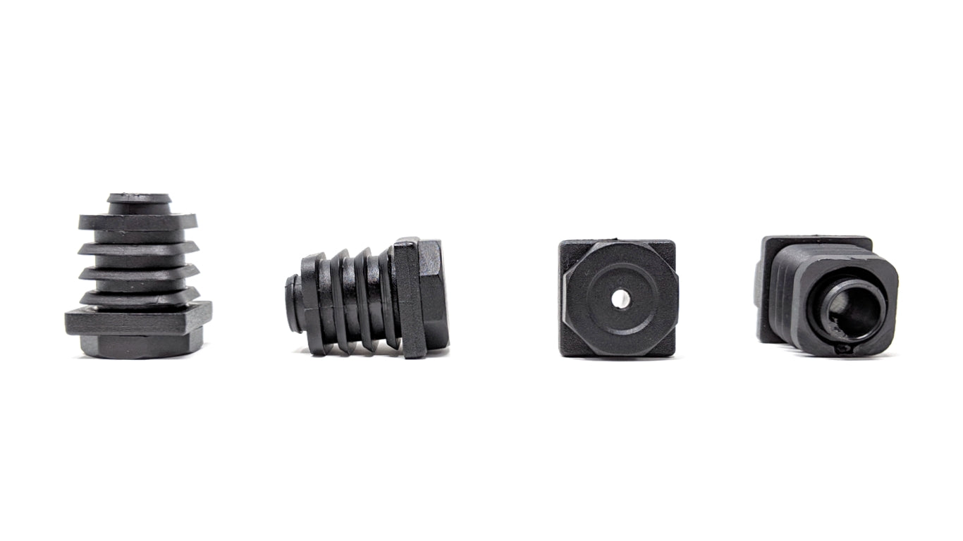 Square Tube Inserts 25mm x 25mm Height Adjustable | Made in Germany | Keay Vital Parts - Keay Vital Parts