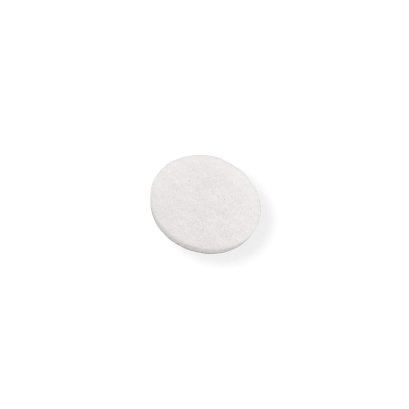 Felt Pads - White Self Adhesive Stick on Felt - Round 13mm Diameter - Made in Germany - Keay Vital Parts