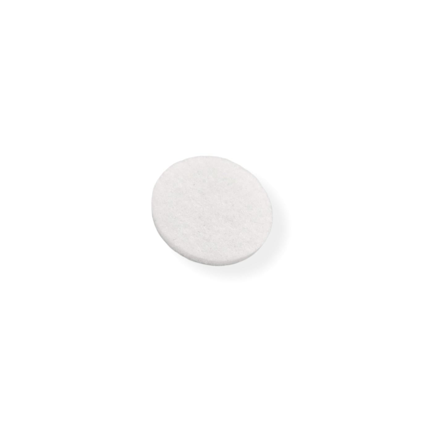 Felt Pads - White Self Adhesive Stick on Felt - Round 15mm Diameter - Made in Germany - Keay Vital Parts