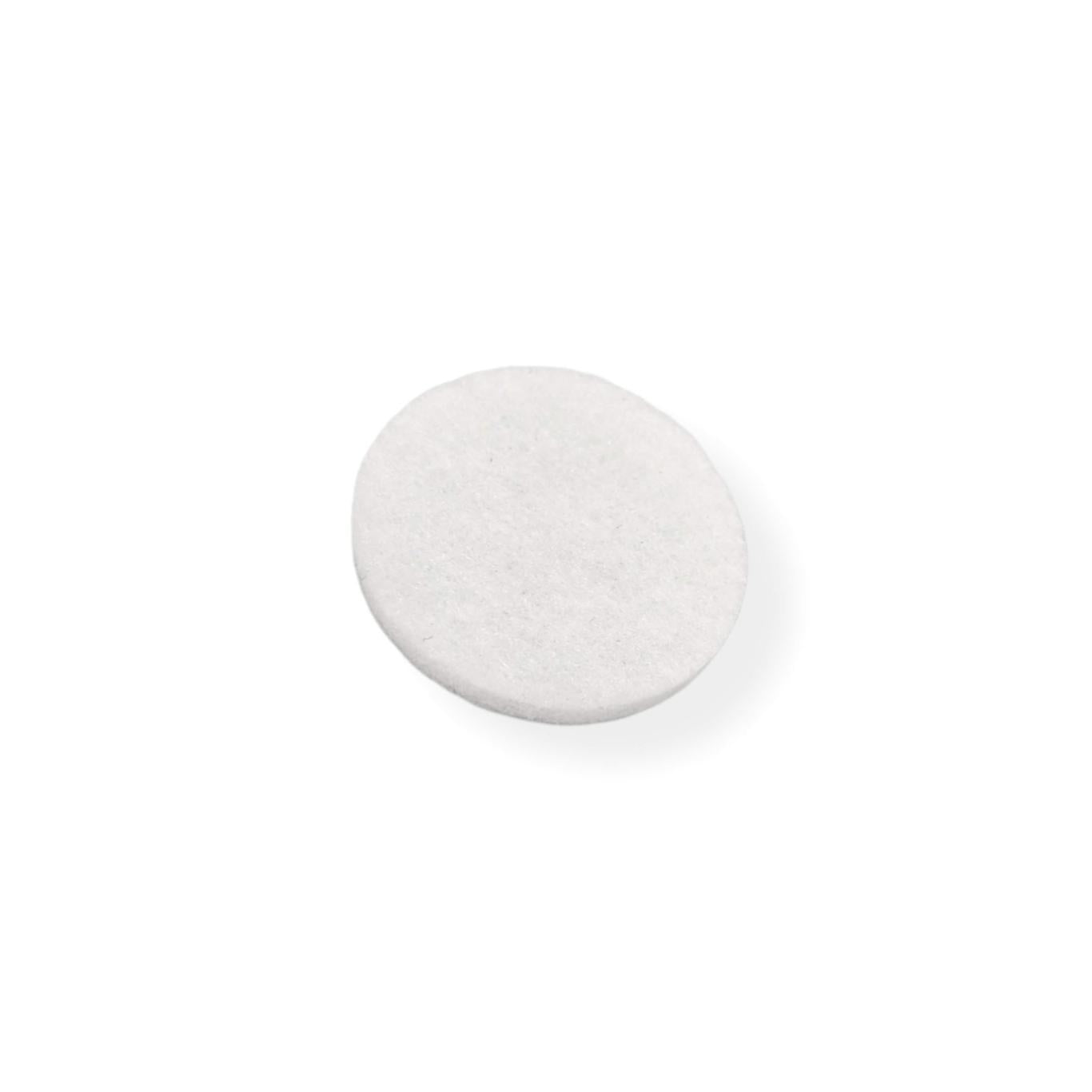 Felt Pads - White Self Adhesive Stick on Felt - Round 25mm Diameter - Made in Germany - Keay Vital Parts