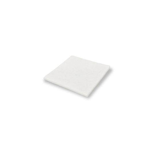Felt Pads, Square Stick-On 25mm x 25mm, White - Made in Germany