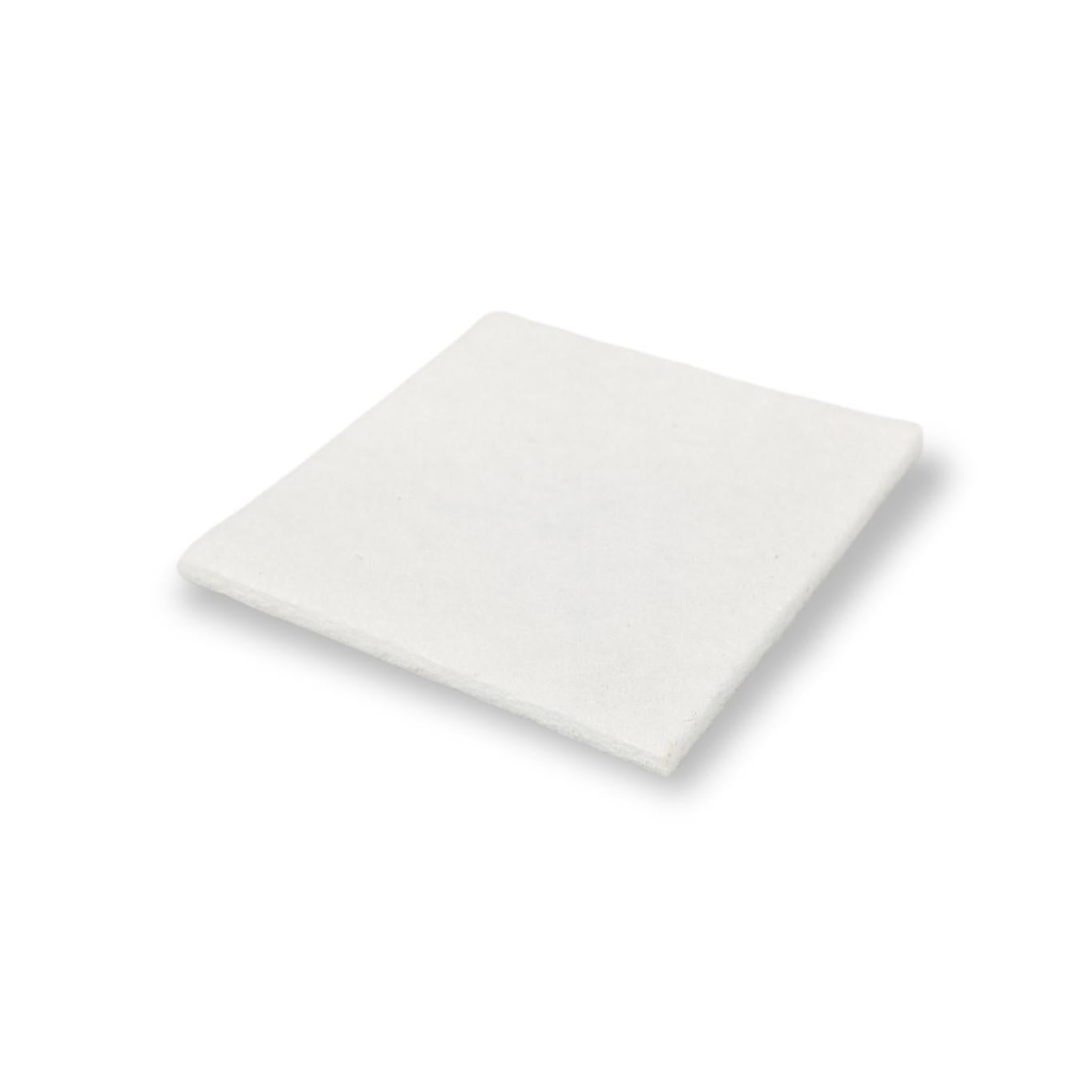 Felt Pads, Square Stick-On 55mm x 55mm, White - Made in Germany