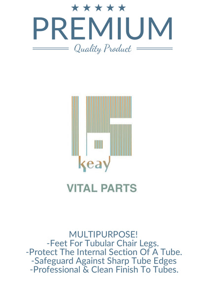 Square Tube Inserts 16mm x 16mm Black | Made in Germany | Keay Vital Parts - Keay Vital Parts