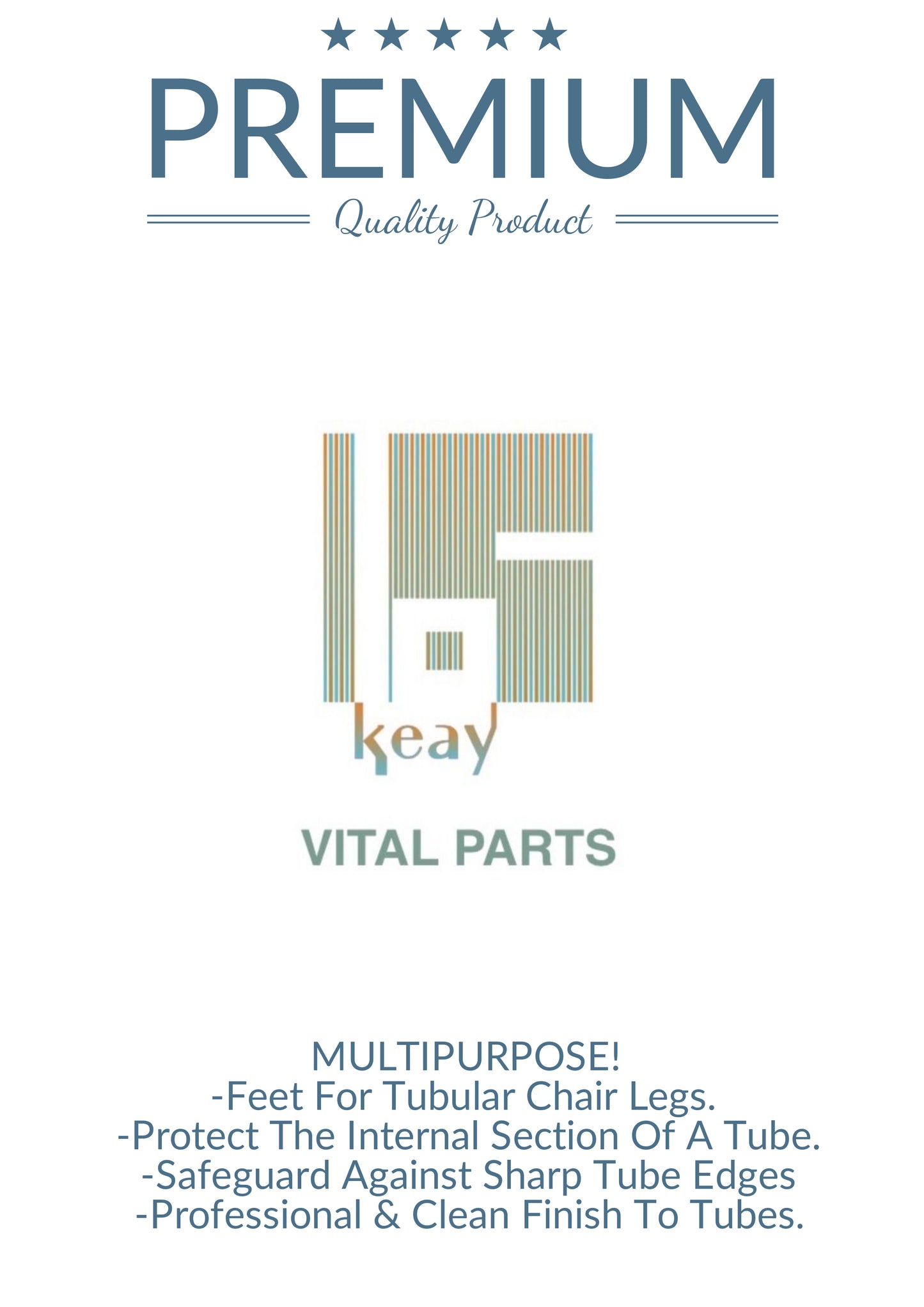 Round Tube Inserts 40mm Black | Made in Germany | Keay Vital Parts - Keay Vital Parts