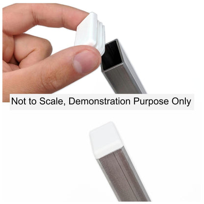 Rectangular Tube Inserts 35mm x 20mm White | Made in Germany | Keay Vital Parts - Keay Vital Parts