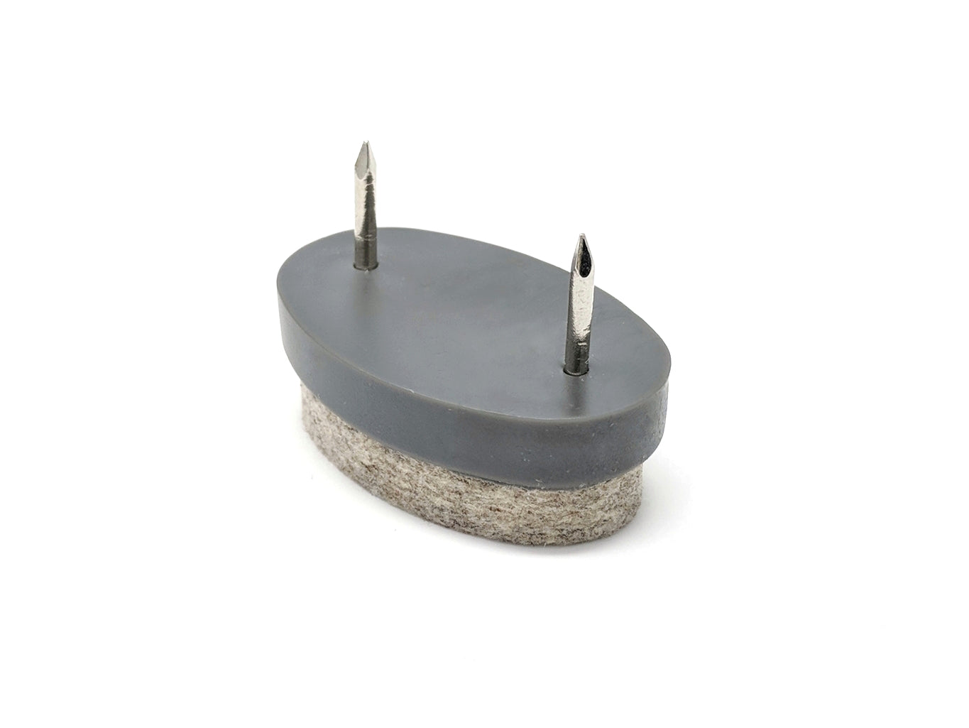 40x25mm Oval Nail in Felt Glides - Made in Germany - Keay Vital Parts