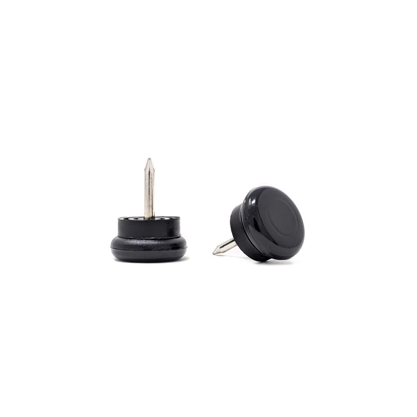 Nail-On Furniture Glides 18mm Black Nylon Base - Made in Germany