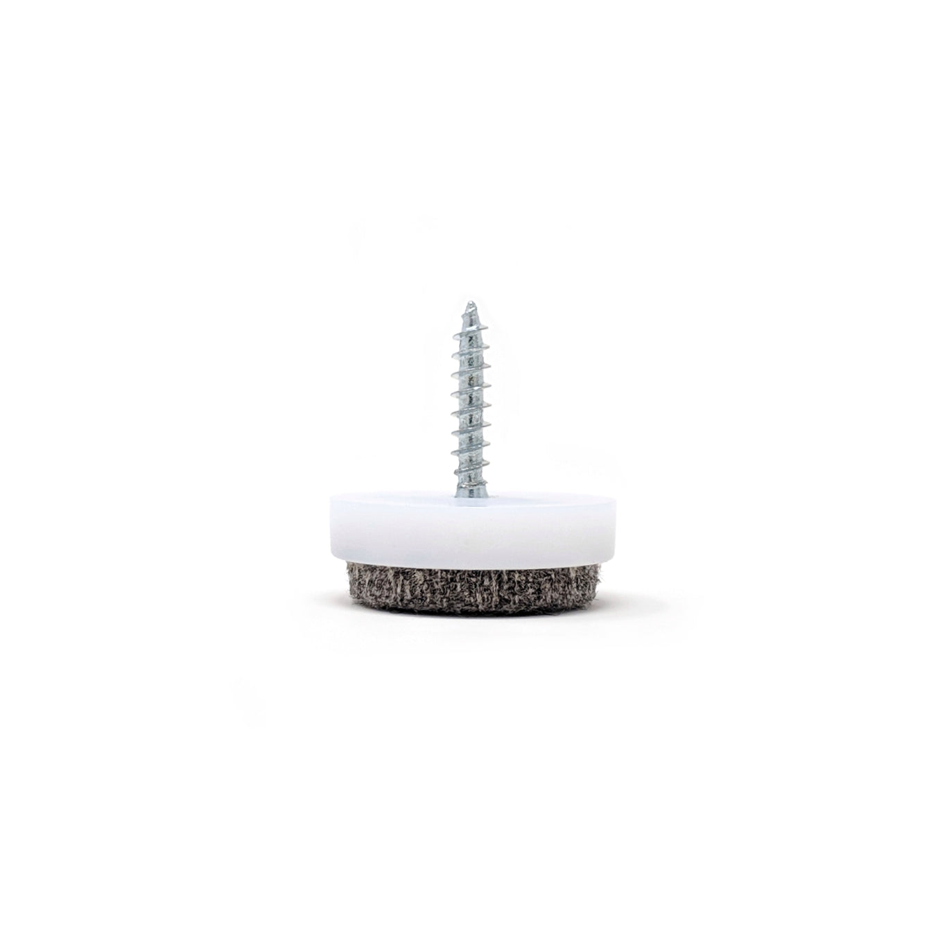 Felt Furniture Pads 24mm Screw On White | Made in Germany | Keay Vital Parts - Keay Vital Parts