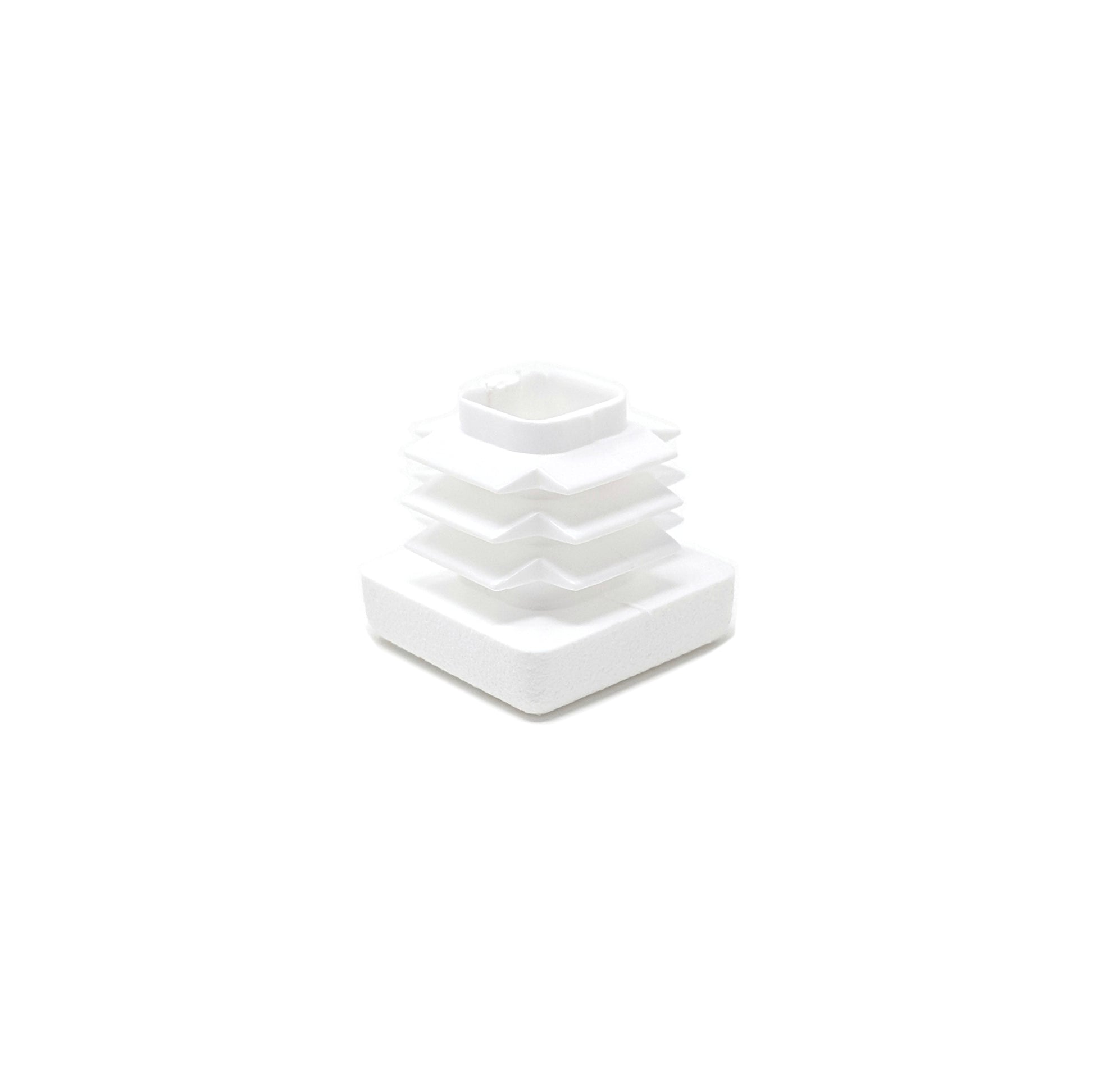 Square Tube Inserts 18mm x 18mm White | Made in Germany | Keay Vital Parts - Keay Vital Parts