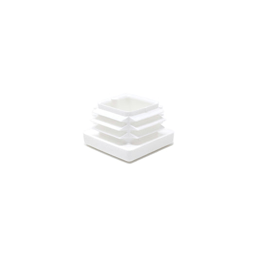 Square Tube Inserts 25mm x 25mm White | Made in Germany | Keay Vital Parts - Keay Vital Parts