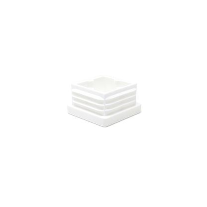 Square Tube Inserts 30mm x 30mm White | Made in Germany | Keay Vital Parts - Keay Vital Parts