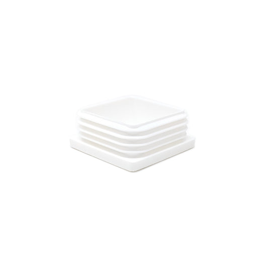 Square Tube Inserts 45mm x 45mm White | Made in Germany | Keay Vital Parts - Keay Vital Parts