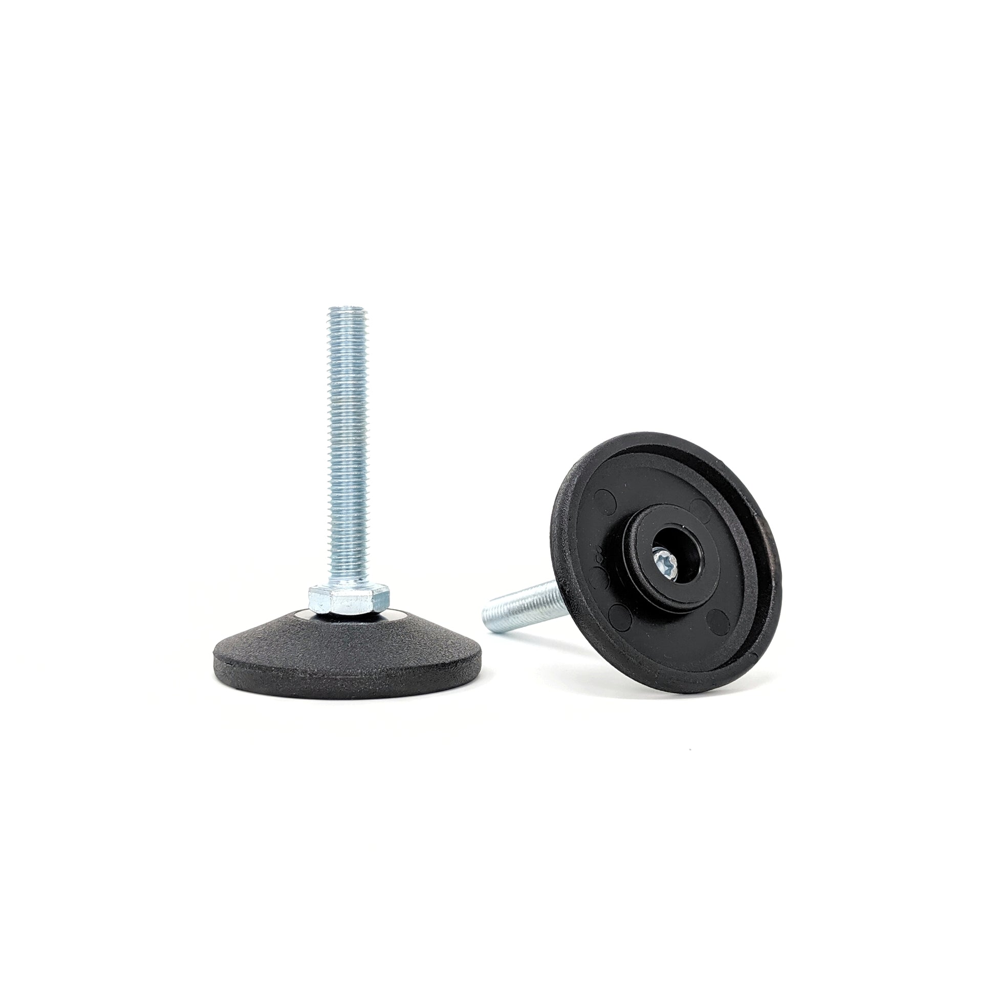 Adjustable Feet, 48mm Dia. Base, M8 50mm Thread, 400kg Static Load Capacity - Made In Germany - Keay Vital Parts