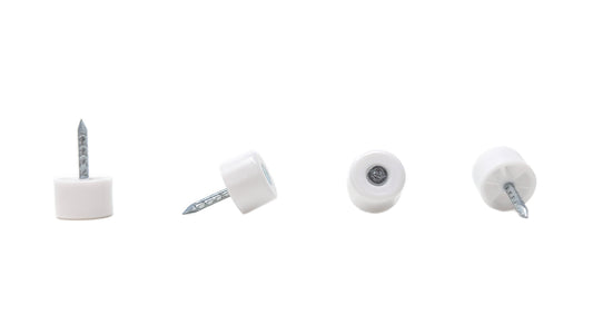 White Shelf Support Pegs with Round Edge - Made in Germany - Keay Vital Parts