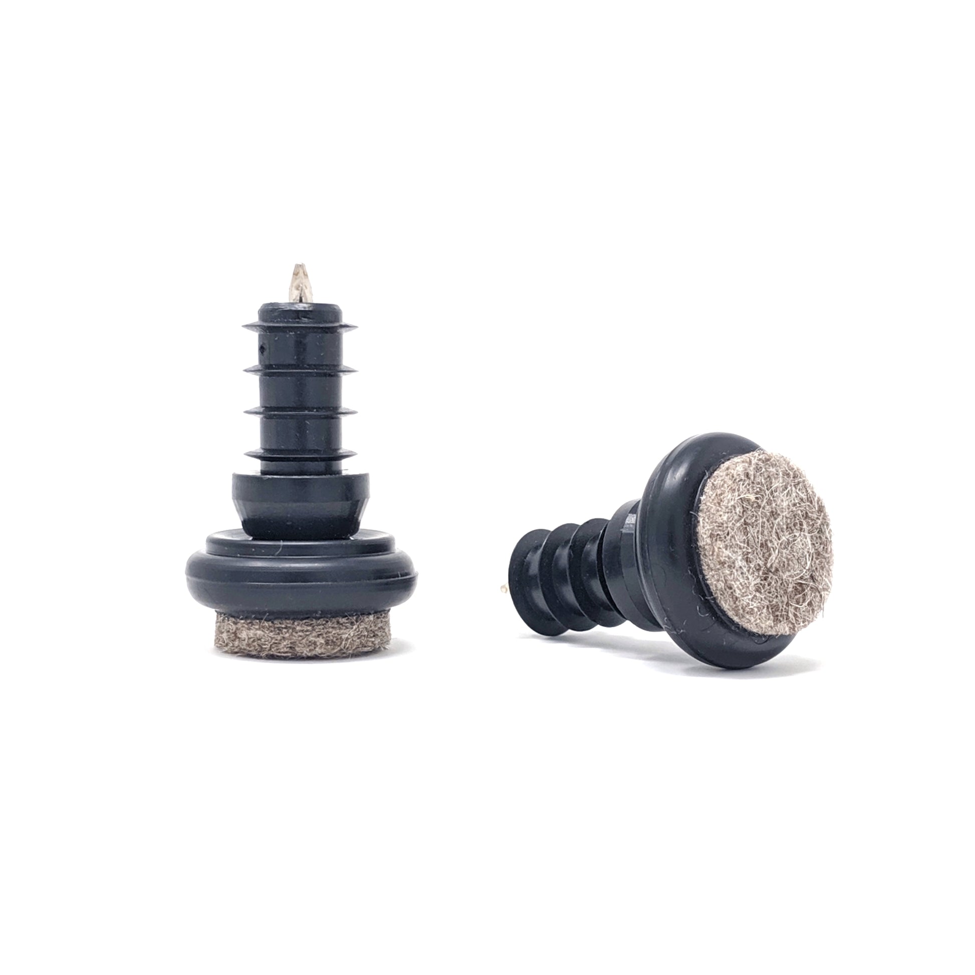 Metal Chair Leg Inserts Felt Gliders (For tubes with 10mm Inside Diameter - Pad Size 23mm) Made in Germany | Keay Vital Parts - Keay Vital Parts