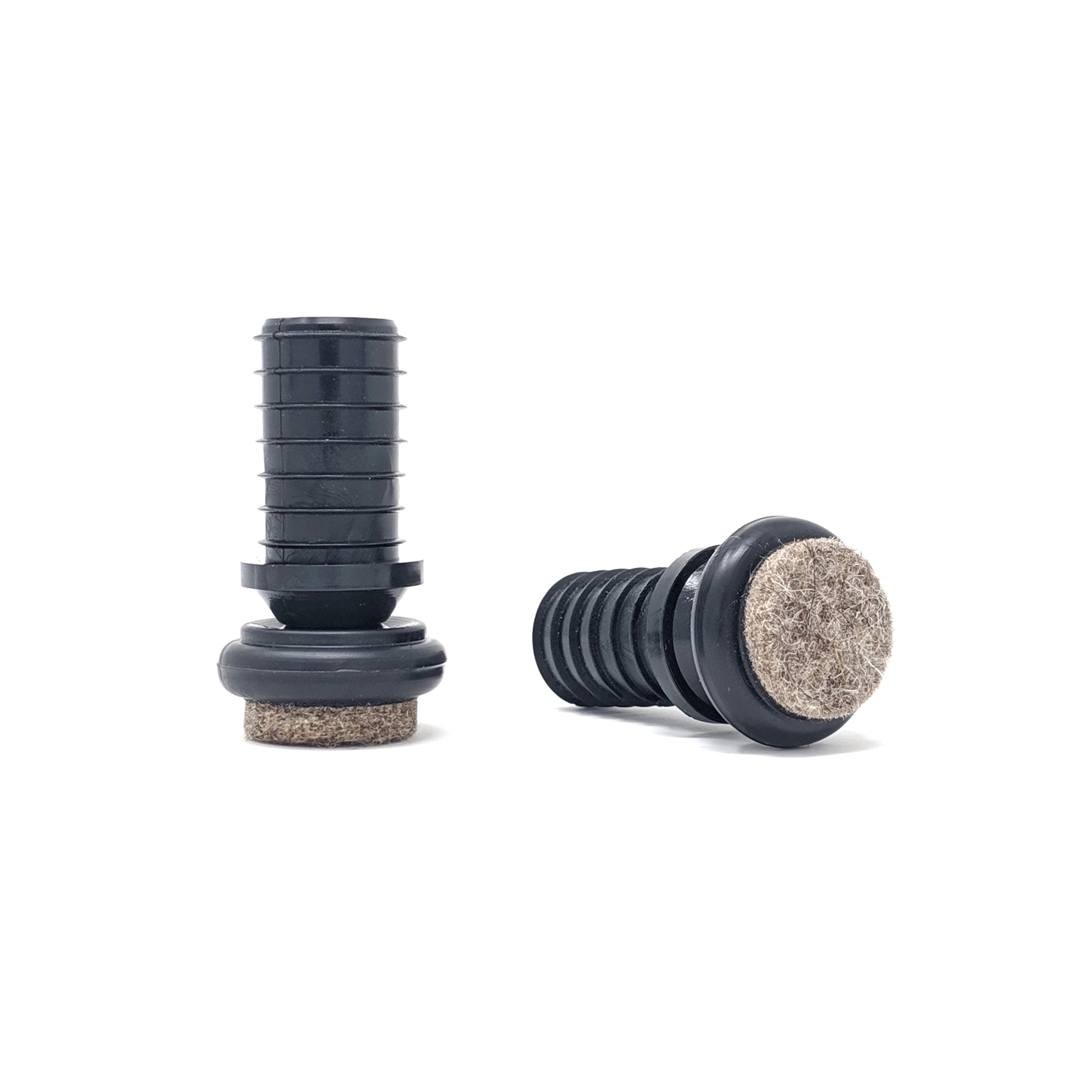 Metal Chair Leg Inserts Felt Gliders (For tubes with 15mm Inside Diameter - Pad Size 23mm) Made in Germany | Keay Vital Parts - Keay Vital Parts