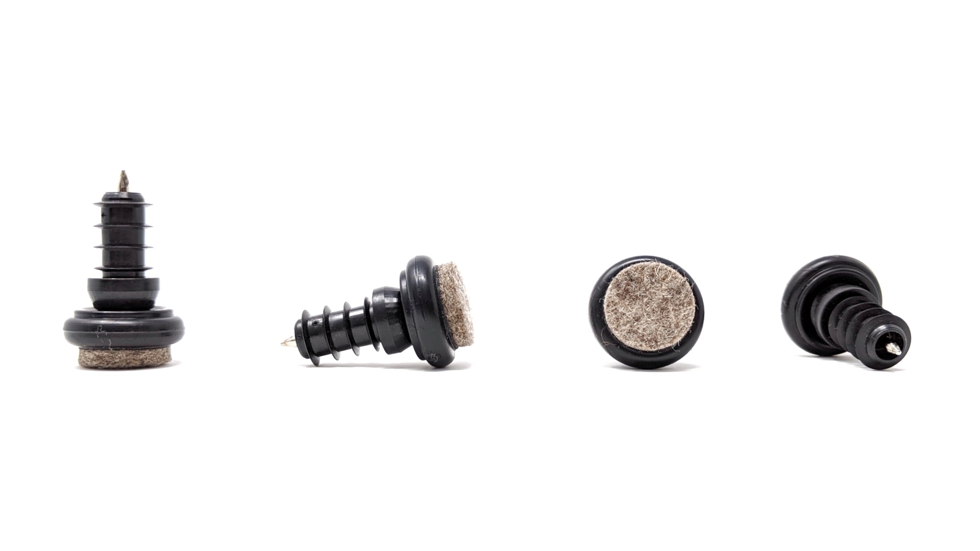 Metal Chair Leg Inserts Felt Gliders (For tubes with 10mm Inside Diameter - Pad Size 23mm) Made in Germany | Keay Vital Parts - Keay Vital Parts