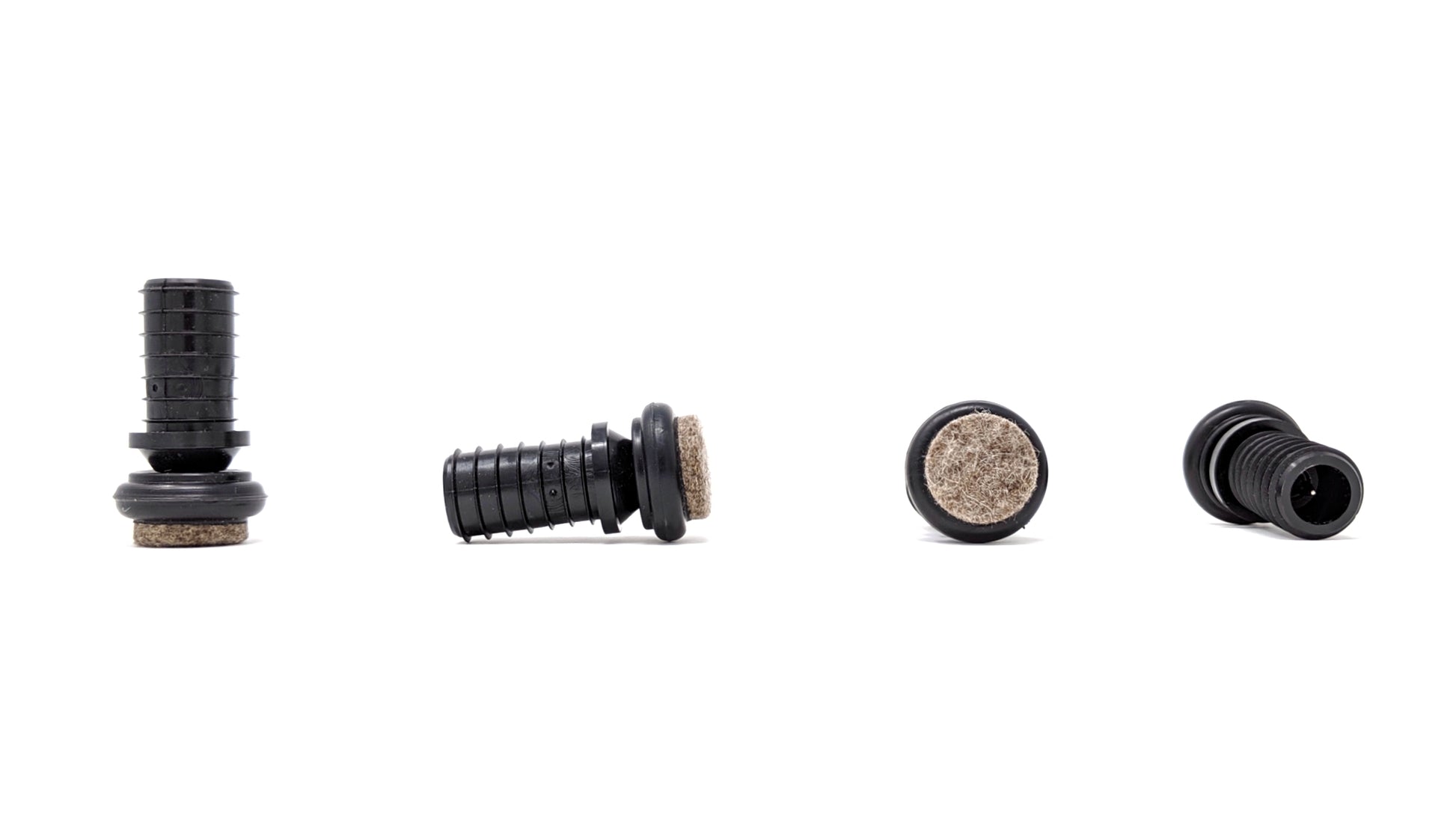 Metal Chair Leg Inserts Felt Gliders (For tubes with 15mm Inside Diameter - Pad Size 23mm) Made in Germany | Keay Vital Parts - Keay Vital Parts