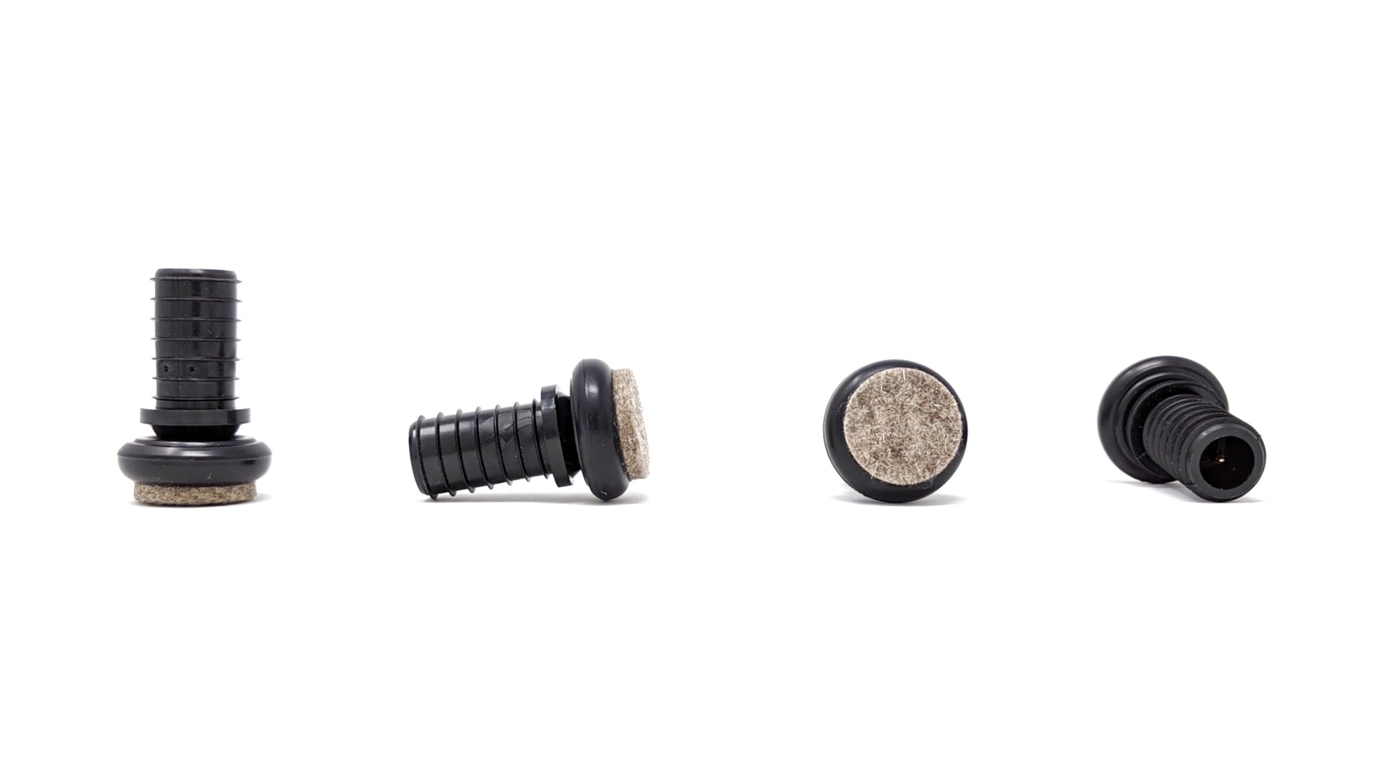 Metal Chair Leg Inserts Felt Gliders (For tubes with 15mm Inside Diameter - Pad Size 27mm) Made in Germany | Keay Vital Parts - Keay Vital Parts
