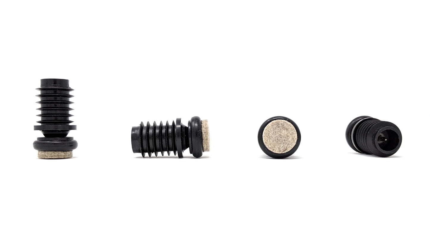 Metal Chair Leg Inserts Felt Gliders (For tubes with 18mm Inside Diameter - Pad Size 23mm) Made in Germany | Keay Vital Parts - Keay Vital Parts