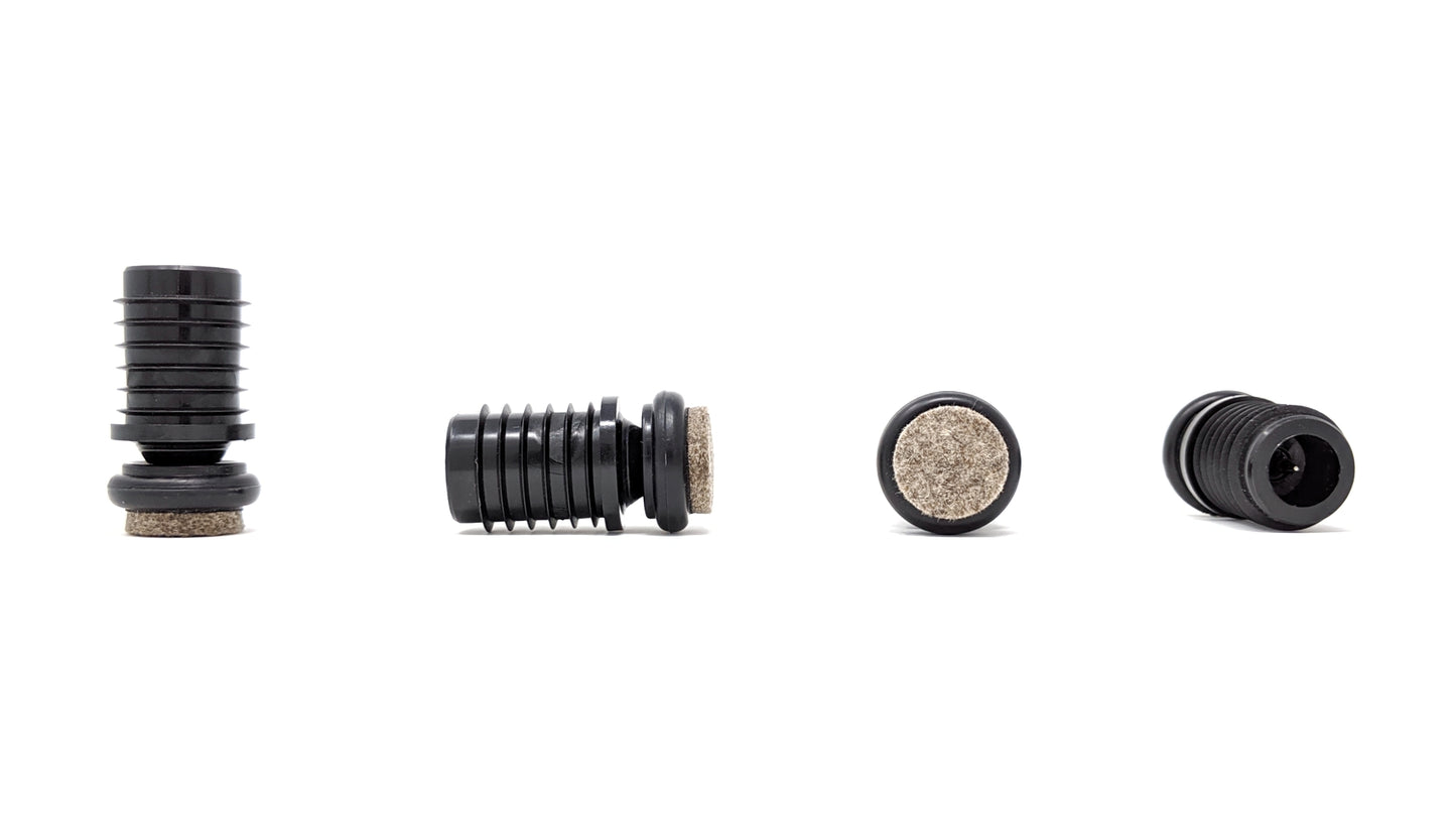 Metal Chair Leg Inserts Felt Gliders (For tubes with 19mm Inside Diameter - Pad Size 23mm) Made in Germany | Keay Vital Parts - Keay Vital Parts