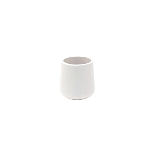 20mm White Rubber Ferrules with Steel Base Insert - Made in Germany - Keay Vital Parts