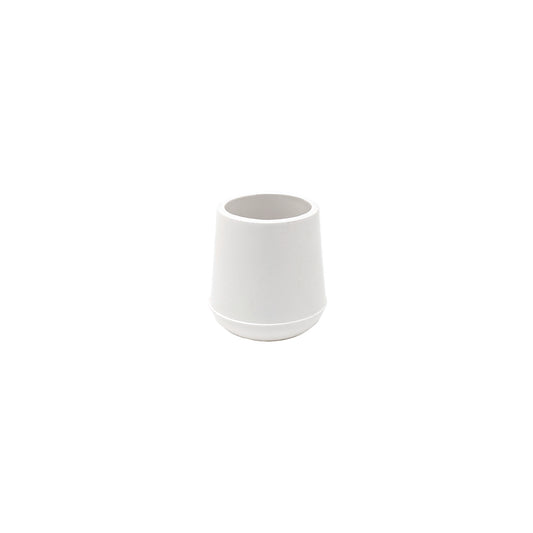 18mm White Rubber Ferrules with Steel Base Insert - Made in Germany - Keay Vital Parts