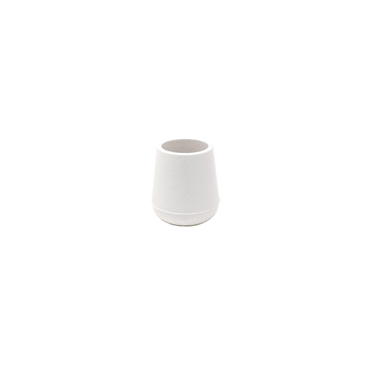 12mm White Rubber Ferrules with Steel Base Insert - Made in Germany - Keay Vital Parts