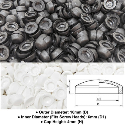 3. Screw Caps (Inner Diameter 6mm, Outer Diameter 10mm, Cap height 4mm) - Keay Vital Parts