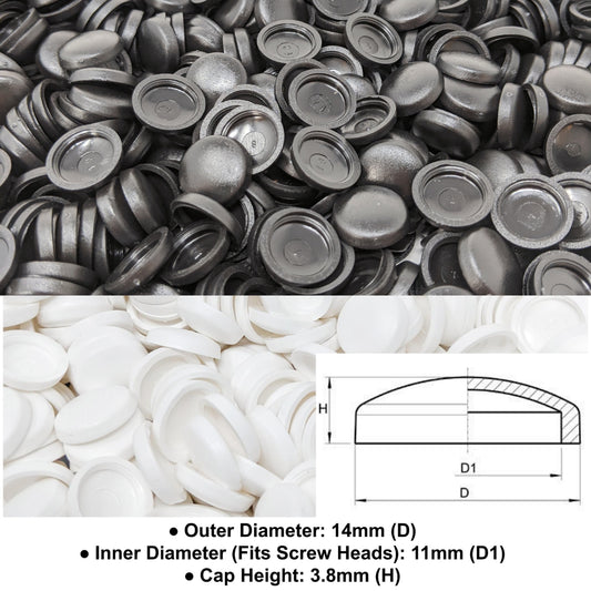 11. Screw Caps (Inner Diameter 11mm, Outer Diameter 14mm, Cap height 3.8mm) - Keay Vital Parts