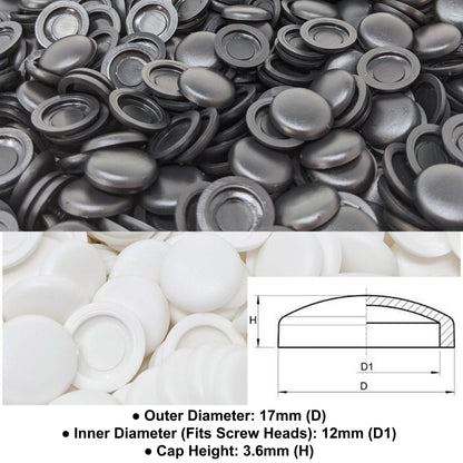 16. Screw Caps (Inner Diameter 12mm, Outer Diameter 17mm, Cap height 3.6mm) - Keay Vital Parts