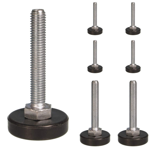 M12 Adjustable Levelling Feet, 30mm Base Various Thread Lengths Available - 650kg Weight Rated | Made in Germany | Keay Vital Parts