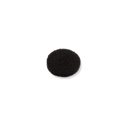 Felt Pads - Dark Brown Self Adhesive Stick on Felt - Round 13mm Diameter - Made in Germany