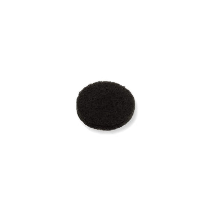 Felt Pads - Dark Brown Self Adhesive Stick on Felt - Round 15mm Diameter - Made in Germany