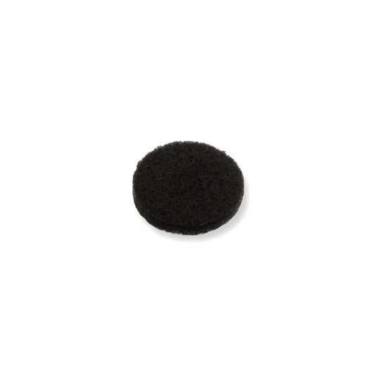 Felt Pads - Dark Brown Self Adhesive Stick on Felt - Round 17mm Diameter - Made in Germany